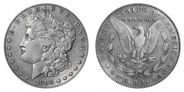 dólar de plata morgan de 1893