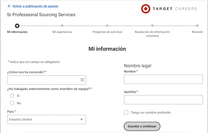 Cómo Aplicar para Trabajar en Target en Español